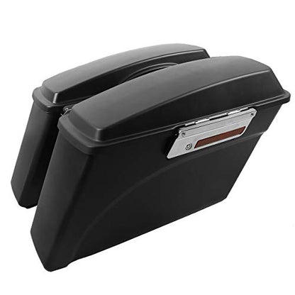 Motorcycle Hard Saddlebags with Chrome Conversion Brackets Fit For Harley Softail Deluxe Heritage Softail 1984