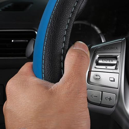 Leather Car Steering Wheel Cover