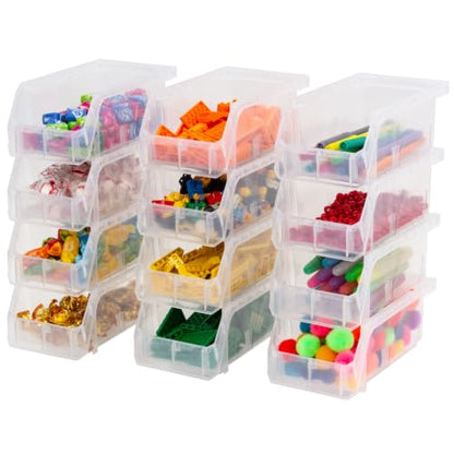 Small Stackable Plastic Storage Bins