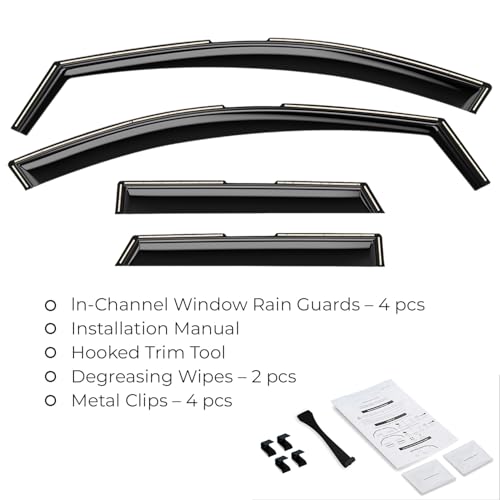Window Deflectors Smoke Tinted In (4 Count)
