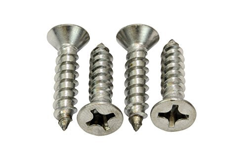 12 X 1'' Stainless Steel Flat Head Phillips Wood Screw (50 Count)