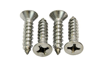 12 X 1'' Stainless Steel Flat Head Phillips Wood Screw (50 Count)