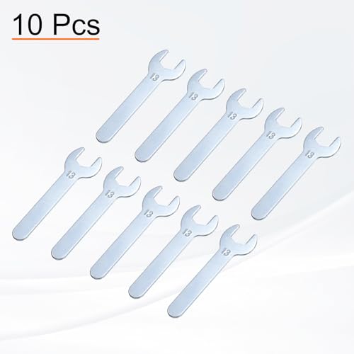 10pcs Small Wrench Open End Wrench 13x87x2mm Metric U (10 Count)