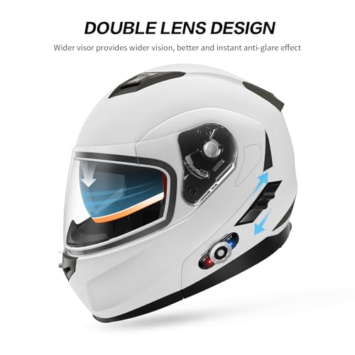 Motorcycle Helmet Bluetooth 5.0 Integrated New EPS FreedConn BM2