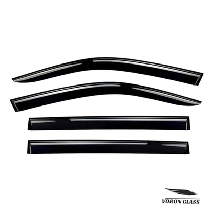 Tape on Extra Durable Rain Guards for Toyota Highlander 2014