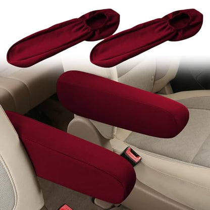 2PC Car Front Seat Armrest Covers