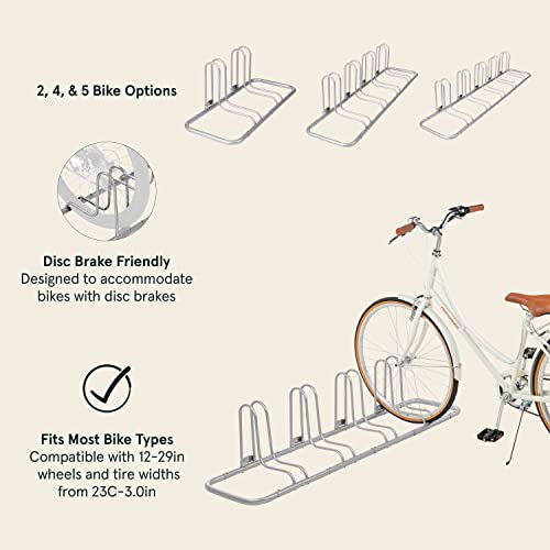 Stash Rack 4 Bike Floor Stand Bicycle Storage Organizer