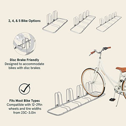 Stash Rack 4 Bike Floor Stand Bicycle Storage Organizer