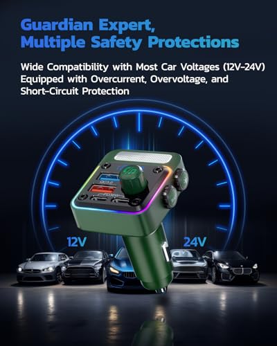 54W Bluetooth 5.3 Car Adapter