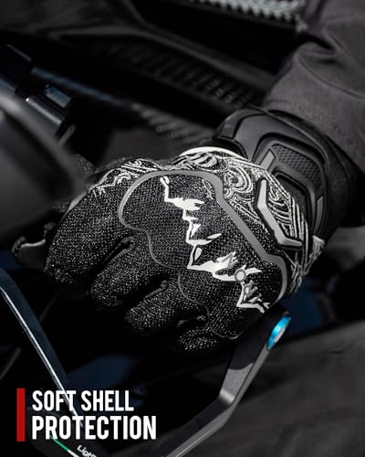 Motorcycle Gloves Motorbike Glove for Men Women Full Finger Knuckle Protection Touch Screen Cycling ATV Hiking Riding
