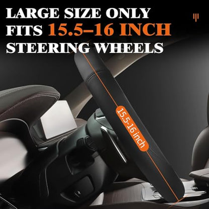 Car Leather Steering Wheel Cover
