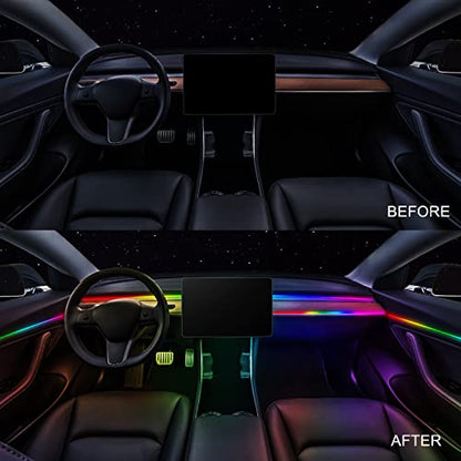 Dreamcolor Acrylic Interior Car LED Strip Light 55.1