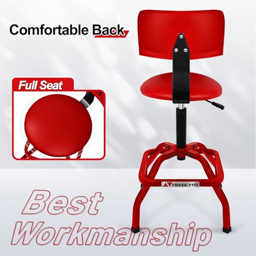 Shop Stool with Backrest