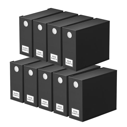 9 Pack Bed Sheet Organizers and Storage (9 Count)