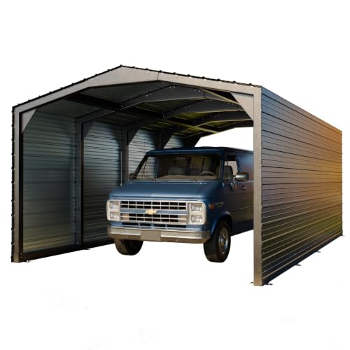 Military Grade Metal Carport 12x20 FT