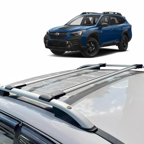 Roof Racks Cross Bars for Subaru Outback Wilderness 2021 2022 2023 Roof top Cargo Box Tent Bike Kano Basket Carrier Gray Aluminum