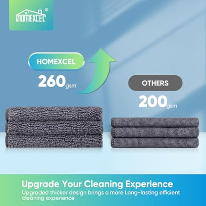 Grey Microfiber Cleaning Cloth (12 Count)