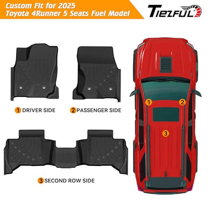 Floor Mats Fit for Toyota 4Runner 2025 2026 5 Seats