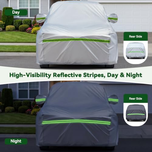 6 Layers Premium Sedan Car Cover Waterproof All Weather Weatherproof UV Sun Protection Snow Dust Storm Resistant Outdoor Exterior Custom Form