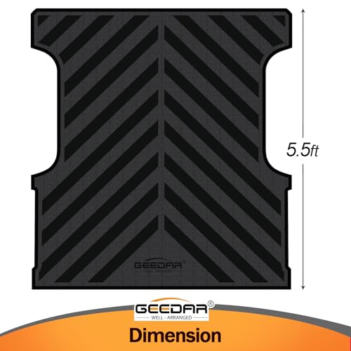 Heavy Duty Rubber Bed Mat for Toyota Tundra 5.5 ft Bed Liner