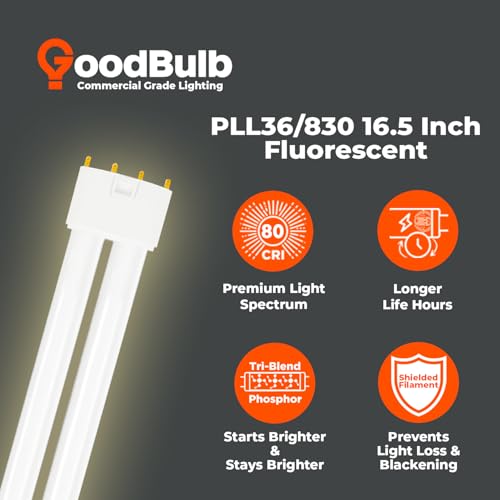 PLL36 830 36W 16.5" Twin Tube Compact Fluorescent Light Bulb 4