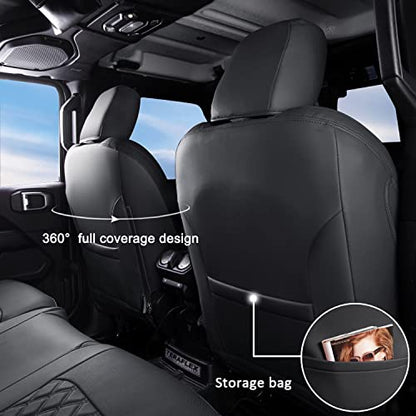 Wrangler JL Seat Covers Custom Fit for Jeep Wrangler (3 Count)