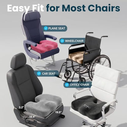 Extra Large Gel & Memory Foam Seat Cushion