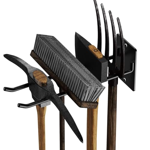 4 Pack Solid Steel Garage Wall Hooks for Tools