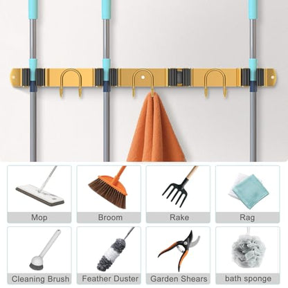 Mop Broom Holder Wall Mount (2 Count)