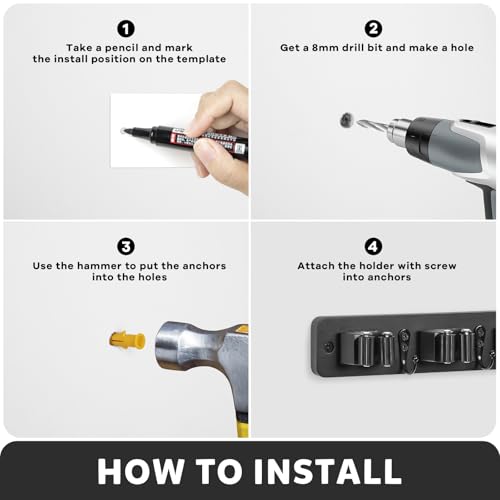 Broom Holder Wall Mount