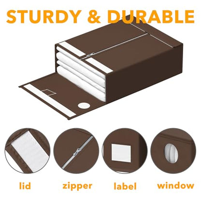 9 Pack Bed Sheet Organizers and Storage (9 Count)