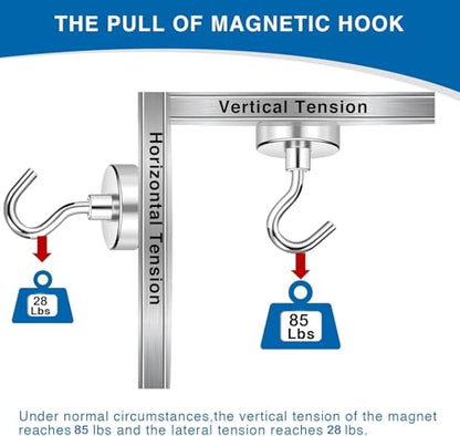 Magnetic Hooks for Cruise Cabins (6 Count)