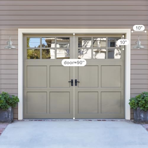 10in Outdoor Gooseneck Barn Light Silver Gray Exterior Barn Wall Sconce Farmhouse Style Outdoor Porch Wall Mount Light Brushed Silver Outside Gooseneck Lighting for Patio
