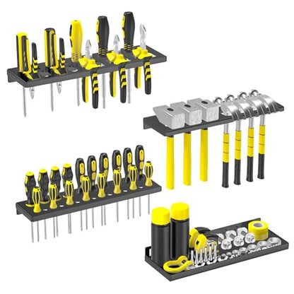 4Pcs Hand Tool Organizers Wall Mount