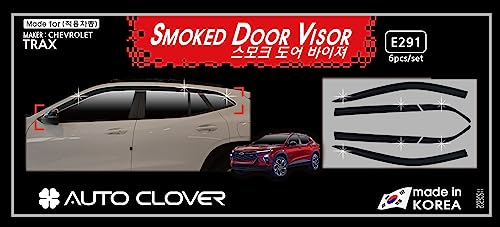 AUTOCLOVER Smoked Window Visor Sun Rain Vent Guard 4p for 2024 Trax