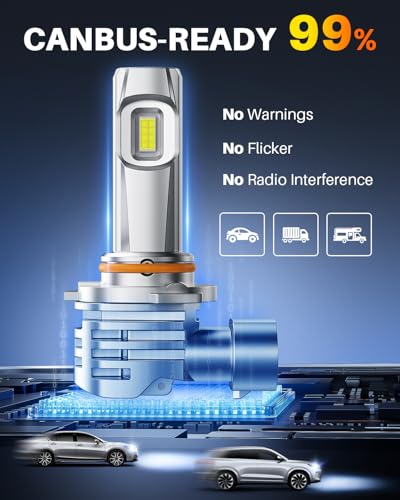 9005 9006 LED Light Bulbs Combo (4 Count)