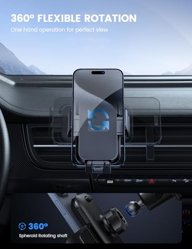 2026 Wider Clamp & Metal Hook Car Phone Holder Vent Accessories