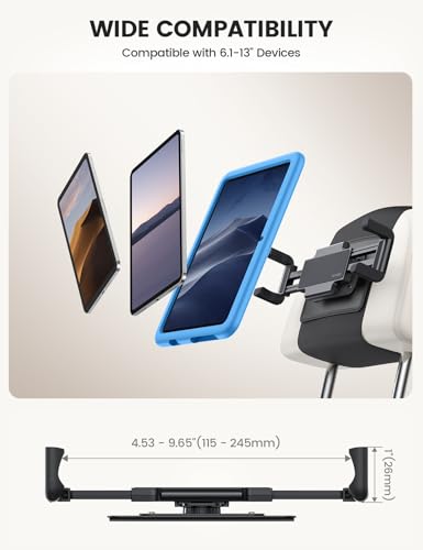 Tablet Holder for Car Headrest