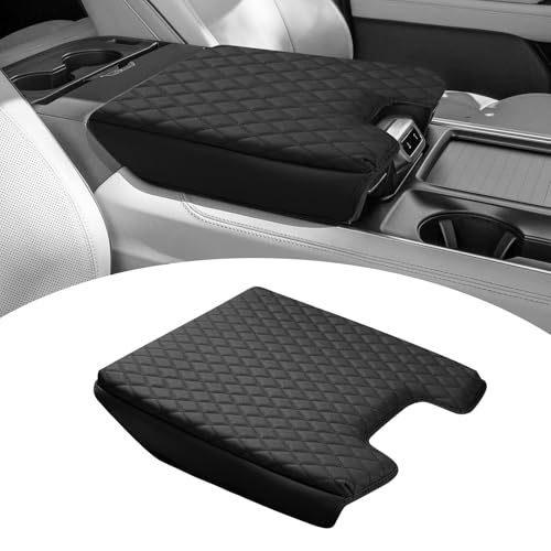 Custom for 2026 2025 Ford Expedition Platinum Center Console Cover Armrest Cover for Expedition Accessories Armrest Cushion Pad Leather Middle Console Cover Seat Box Protector Anti