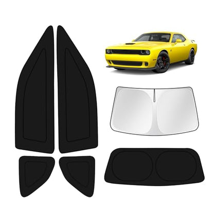 Car Window Shades for Dodge Challenger 2015 (6 Count)