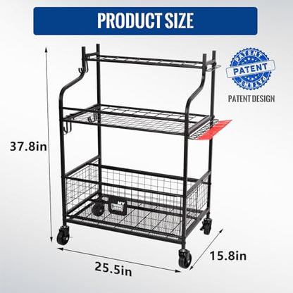 Rolling Garden Tool Organizer for Garage