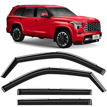 in Channel Extra Durable Rain Guards for Toyota Sequoia 2023 (4 Count)