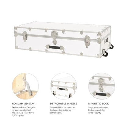 Rhino Trundle Storage Trunk with Wheels