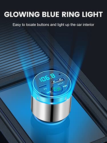 FM Transmitter for Car Bluetooth 5.3
