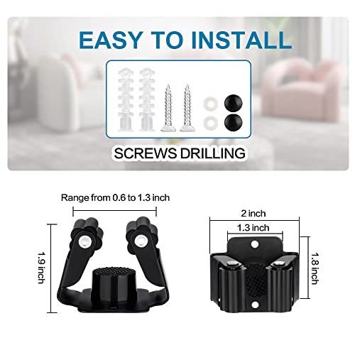 9PCS Broom and Mop Holder (9 Count)