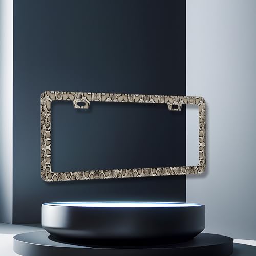 Snake Skin License Plate Frame Animal Texture License Holder