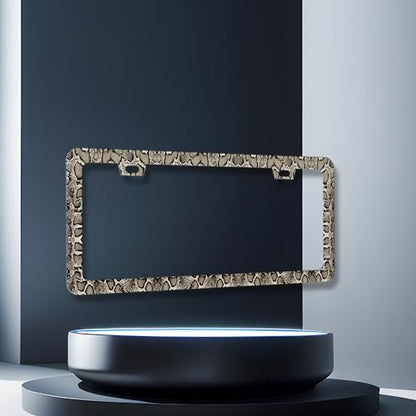 Snake Skin License Plate Frame Animal Texture License Holder