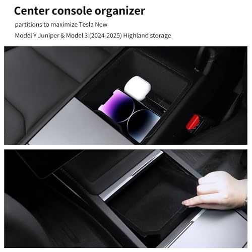9Pcs Set Center Console Organizer Tray for Tesla Model Y Juniper 2025 2026 (2 Count)