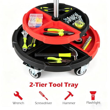 Rolling Shop Stools with Wheels