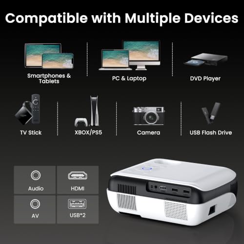 Native 1080P Outdoor Smart Projector